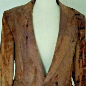 Camel camo coat Black Wool Jacket  blazer large M